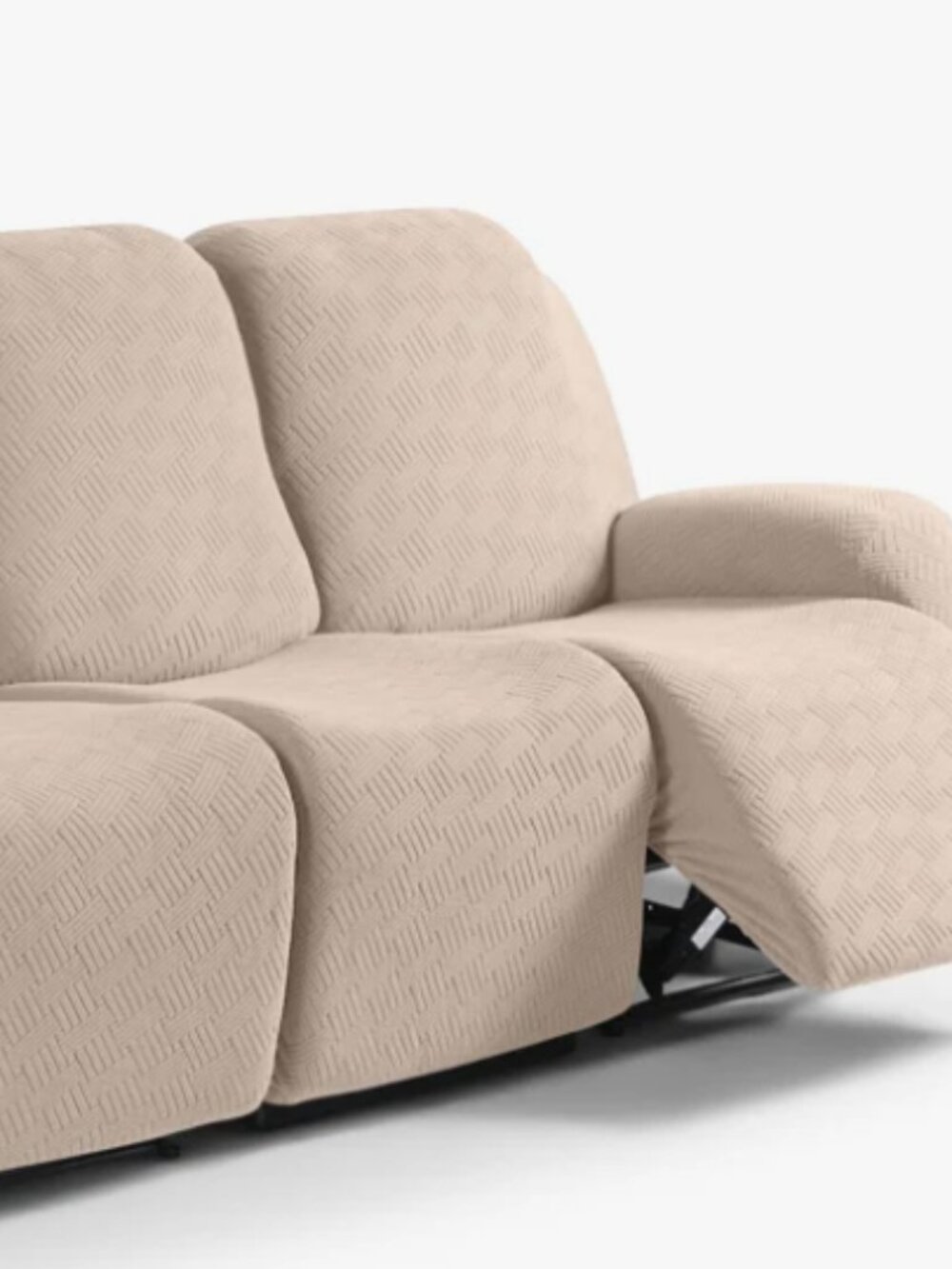 Wald 3 Seats Jacquard Recliner Chair Covers Furniture Protector Recliner Slipcov